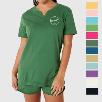 Custom Lounge Wear Sets Women Wholesale T-Shirts Shorts Two Pieces Set Summer - Jiangxi Hangsheng Industry and Trade Co., Ltd. - China
