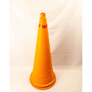 Bright Orange 750mm Flexible PVC Traffic Cone for Safety Origin China Model NO. LZL Specification 3.2kg Trademark - Ningbo Teslas Technology Co., Ltd. - China