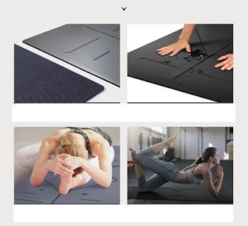 Gymnastics Mats Yoga Mat Carpet Mat for Beginner Non Slip Pilates Mat with Alignment Lines Environmental TPE Yoga Mat with Position Line Wbb17777 - Ningbo Ezfocus Co., Ltd. - China