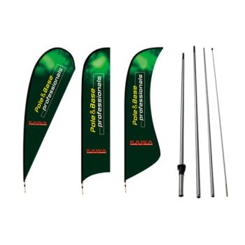 Portable Exhibition Stand Tear Drop Banners Wind Blades Bow Flags, Feather Banners - Weihai Kawa Composite Products Co., Ltd. - China