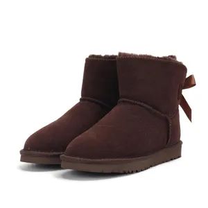 Wholesales Warm Snow OEM Custom Ankle Snow Leather Boots Furry Boots for Women Women′ S Snow Boot - YANGZHOU S-YOU INTERNATIONAL INC. - China
