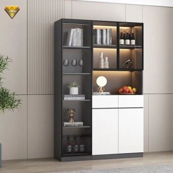 Modern Design Liquor Cabinet with LED Lights and Glass Doors Restaurant Wine Display Rack Wine Armoire for Home Use - Foshan City JBD Home Building Material Co., Ltd. - China
