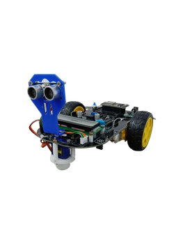 LCD Educational Robotic Kits Interface USB Material Acrylic Display Type LCD Motor Driver L298n Battery Lithium Ion Sensors Hc-sr04 Ultrasonic Sonar - Iottech Smart Products - India