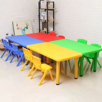 Affordable Kindergarten Kids Classroom Furniture Plastic Rectangular Table and Chairs Furniture Sets for Sale - Hebei Xingdong International Trade Co., Ltd. - China