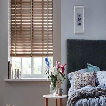 Light Block out Waterproof Shower Roller Blinds Window PVC Faux Wood Blinds - Changzhou Qiaokang Decoration Materials Co., Ltd. - China