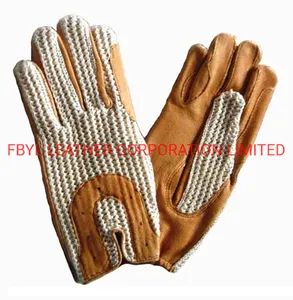 Equestrian/Horse Racing Sports Gloves Leather Material Size L Color Brown Style Plain Origin China Trademark NO Function - FBYL LEATHER CORPORATION LIMITED - China