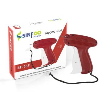 Clothing Accessories Plastic Tag Pin Gun (SF-08F-2) MOQ 100PCS Material ABS Color Red+White Needle Type Thin Trademark Sinfoo - Guangzhou Sinfoo Plastic Co., Ltd. - China