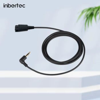 Headset Bottom Lead with 3.5mm Audio Jack (3-pin) Connector Connects to Deskphone - Xiamen Inbertec Electronic Technology Co., Ltd - China