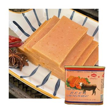 Canned Beef Luncheon Meat in can canned Type Beef Style Canned Weight (kg) 340 Model Number 340 Specification 340 Brand Name - Sichuan Hengyi Food Co., Ltd. - China