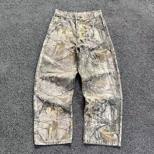 Vintage Custom Camouflage Cotton Trouser Realtree Camo Cargo Pants Double Knee Straight Pattern Hip Hop for Men - Cmc - Vietnam