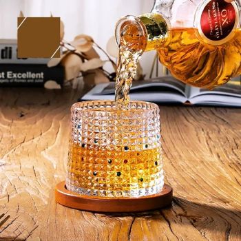 Cocktail Glasses Crystal Rotating Whiskey Glasses Esg30095 Origin China Color as Shown Size 9 X8.5 Cm Model NO. ESG30095 - Ningbo Easyget Co., Ltd. - China