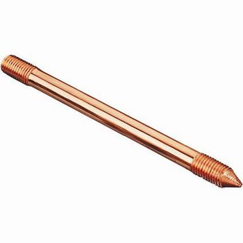 Solid Copper Earth Rods Thickness 12 mm Length Of Rod 1 Metre Country of Origin Made in India Installation Service Earthing Electrode Installation - Shivangi Engineering Works - India