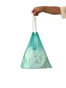 Premium Custom Drawstring Garbage/Trash/Lawn Bags Heavy-Duty & Leak-Resistant - Weifang Karry Plastic Products Co., Ltd. - China
