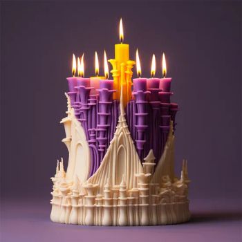 3D Castle Silicone Candle Mold Fairy House Building Soap Resin Gypsum Making Tools Cake Decor Molds Wedding Birthday Crafts Gift - Hebei Guanlian New Material Co. , Ltd. - China