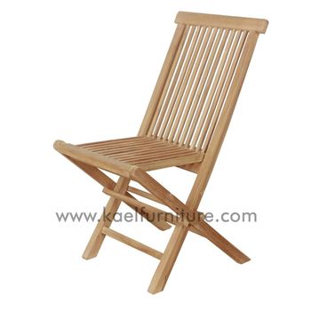 FOLDING CHAIR Material TEAK Durability Durable Model Number K10001 Comfort Comfortable Packaging 2 PCS IN BOX Storage Ease Easy Storage - KAEL JAYA FURINDO - Indonesia