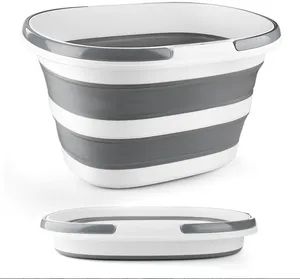 Multi Use Collapsible Mob Buckets 16L Silicone Home Tool Silicone Foldable Bucket - MARKET UNION CO.,LTD. - China