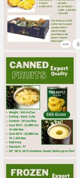 PINEAPPLE CANNED CHUNK 20 OZ/24, IN SYRUP Packaging Type Can Fruit Type Pineapple - PT. PAN AGRO SEJAHTERA - Indonesia