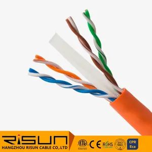 Pure Copper CAT6 Ethernet Cable CAT6 UTP Cable for Computer AWG 23 Filler PE Type Cat 6 Insulation PE Model UTP CAT6 Jacket - Hangzhou Risun Cable Co., Ltd. - China