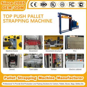 Fully-Automatic Top Press Sealing Pallet Strapping Machine Vertical Pallet Side/Horizontal/Top Push Pallet Strapping Machine for Microscope, /Telescope - Elite Machinery Group Co., Ltd - China