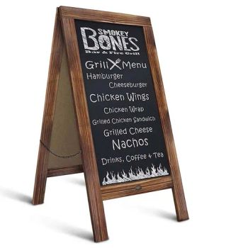 Memo Chalkboard Factory Rustic Wooden Blackboard Torched Wooden Chalkboard - Cao County Zhi Zhen Mei Wood Co., Ltd. - China