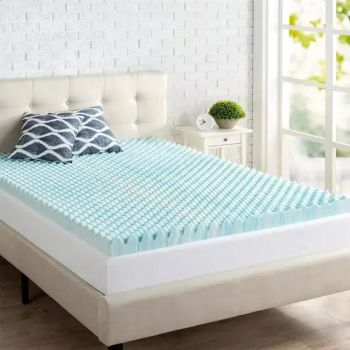 Factory Luxury Twin XL Single King Full Size Mattresses Swirl Memory Foam Mattress Topper - QINGDAO SENZHENG IMPORT&EXPORT CO., LTD - China
