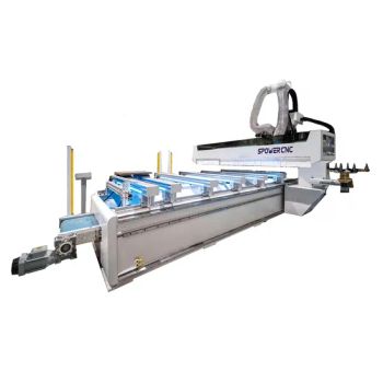 Highly Efficient Ptp Woodworking Engraving Machine Handle The Production of Cabinets, Wardrobes and Other Panel Furniture - Jinan Spower Machinery Technology Co., Ltd. - China