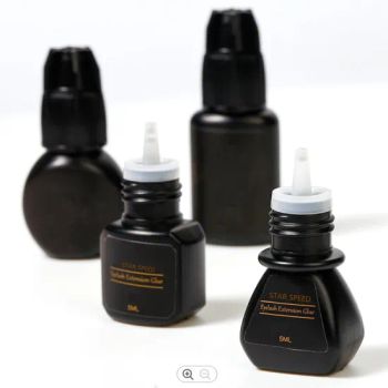 StarSpeed Black Eyelash Glue 5ml Korean Made 100000PC 15D Color Black Origin China Specification 5ml Trademark Star speed - Changzhou Kefan Chemical Co., Ltd. - China