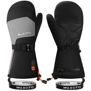 Men Women's Rechargeable Waterproof Windproof Full Finger Ski Gloves with Heated Polyester Winter Mitten for Outdoor Ski Sports - Shenzhen Simcos Technology Co., Ltd. - China