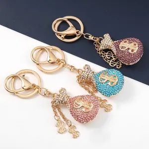 Rhinestone Metal Shine High Quality Souvenir Gift China Wholesale Accessories Zinc Alloy Metal Crafts Keychain for Sale - Zhongshan Xiangda Metal Arts & Crafts Co., Ltd. - China