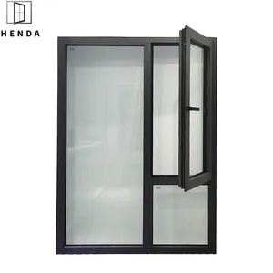 Building Material Housing Items Metal Mesh 2.0mm Aluminium Casement Window - Guangzhou Henda Door and Window Co., Ltd. - China