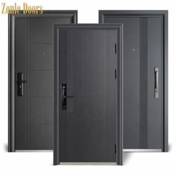 Front Entry Metal Door Cheap Price Exterior Steel Security Entrance Doors - Guangxi Zonle Doors Manufacture Co., Ltd. - China