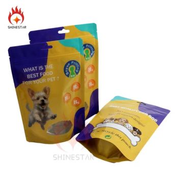Customized Stand up Flat Bottom Packaging Shs-28 Kraft Metallized Flat Bottom Pouches Bag - QINGDAO SHINESTAR INDUSTRY AND TRADE CO.,LTD. - China