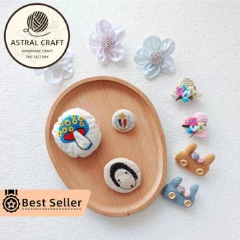 Handmade Finished Fashion Party 3D Floral Fish Star New Small Embroidery Brooch Pin - Shantou Tianshangxing Crafts Processing Factory - China