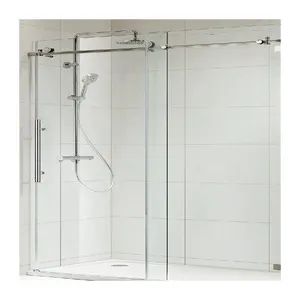 Simple Design Tempered Glass Shower Enclosure with Stainless Steel Hardware - Shenzhen Ace Architectural Products Co., Limited - China
