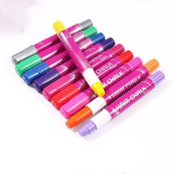 Foska New Items 10 Colors Washable Multi Purpose Hair Chalk Pen for School DIY - Anhui Sunshine Stationery Co., Ltd. - China