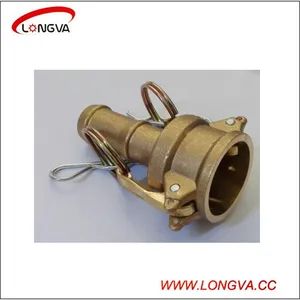 Forged Brass Camlock Quick Couplings-Type E F Dp Origin China Size 1/2"-6" Safey Pin Steel Trademark Longva Specification - Wenzhou Longva Light Industrial Machinery Co., Ltd. - China