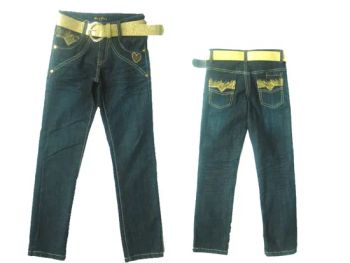 Girls Jeans F-8048 6-16Y Spec MOQ1000 LCTT Model NO. F-8048 Payment Terms: L/C, T/T Min. Order: 1,000 Pieces Specification generally 6-16 year-old - Zuanshishan (Fujian) Clothing Development Co., Ltd. - China
