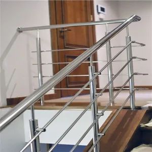 Balcony Balustrade Top Mounted Stainless Steel Solid Rod Bar Stair Railing Design - Shenzhen Redee Construction Co., Ltd. - China