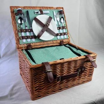Durable Wicker Picnic Basket with Secure Closures, Perfect for Beach Outings - Linyi Hengyibo Arts and Crafts Co., Ltd. - China