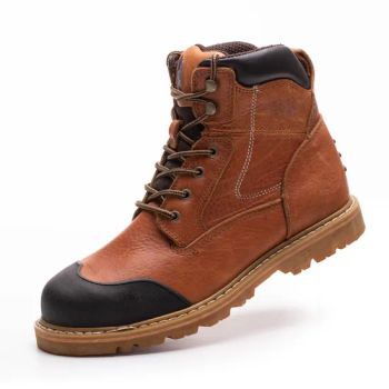 MID Cut Outdoor Boots with Genuine Cow Leather Insoles EVA Gender Unisex Size Euro 36-47 Model NO. SX-010 Certificate CE - Shandong Jiankun Protective Equipment Co., Ltd. - China