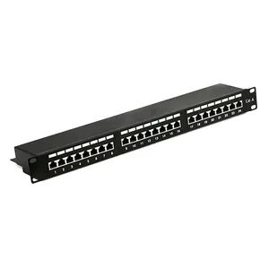 19inch 1U 24 Ports CAT.6 FTP Patch Panel Dual IDC Usage FTP Color Black Category Cat6 Connector RJ45 No. of Ports 24 Port Number 16~48 - Shenzhen FiberMania Technology Co., Ltd. - China
