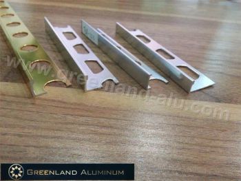 Bright Gold L Shape Tile Trim for 8mm, 10mm, 12mm Tile - Foshan Greenland Metal Co., Ltd. - China