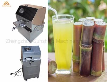 Electric Sugar Cane Juice Extractor Sugarcane Juicer Machine Power 750W Voltage 220V Model NO. ZZJ-2 Trademark Sunshine HS Code - Zhengzhou Sunshine Machinery Co., Ltd. - China