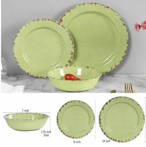China Wholesale Luxury Porcelain Dinner Set Green Ceramic Tableware Stoneware - FUZHOU HOWA CREATION CO.,LTD. - China