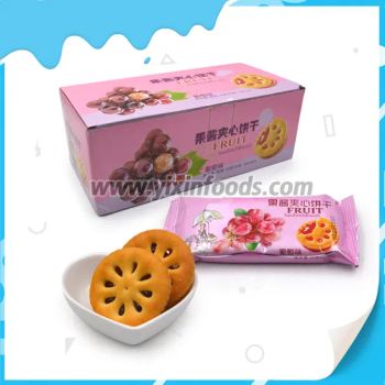 Center Filled Grape Jam Biscuits Fruit Jam Sandwich Biscuit Type Biscuit Origin China HS Code 170490 Model NO. - Shantou Yixin Food Co., Ltd. - China