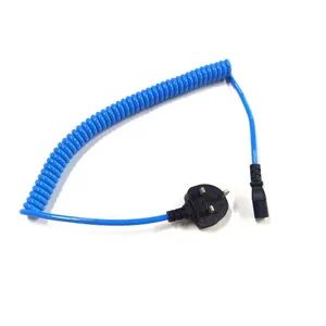 BS1363 UK Plug to IEC C13 Spiral Coiled Wire Cable Retractable Power Cords Coiled Extension Cords - Lanka Industrial Automation (Shanghai) Co., Ltd. - China