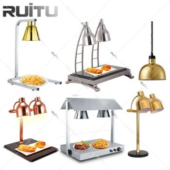 Kitchen Restaurant Buffet Equipment Supplies Catering Project Stainless Steel Table Infared Food Warming Heating Carving Lamps Station Buffet Food Warmers - Guangzhou Ruitu Co., Ltd. - China