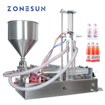 Zonesun Zs-Gtd2 Double Diving Nozzles Water Cream Shampoo Moisturizer Lotion Cosmetic Oil Honey Stick Food Paste Filling Machine - Guangdong Shanghang Technology Limited - China