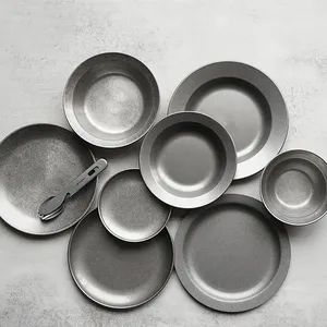 Titanium Plates Outdoor Camping Picnic Lightweight Pan 5 Pieces Set Equipment Dishes & Plates - Yangjiang Fenhel Tech Co., Ltd. - China