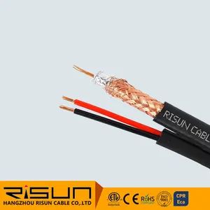 Power Wire Rg59 Video Cable CCTV Camera Coaxial Cable Security High Speed - Hangzhou Risun Cable Co., Ltd. - China